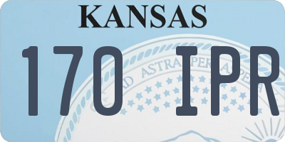 KS license plate 170IPR