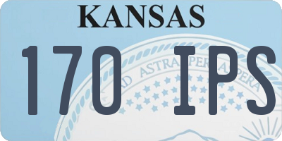 KS license plate 170IPS