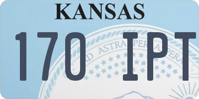 KS license plate 170IPT