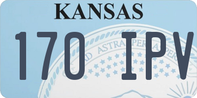 KS license plate 170IPV