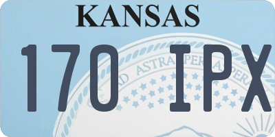 KS license plate 170IPX