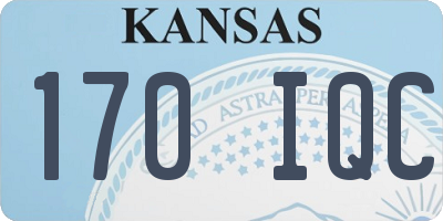 KS license plate 170IQC