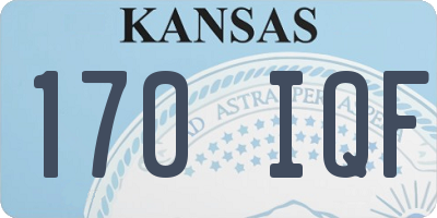 KS license plate 170IQF