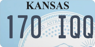 KS license plate 170IQQ