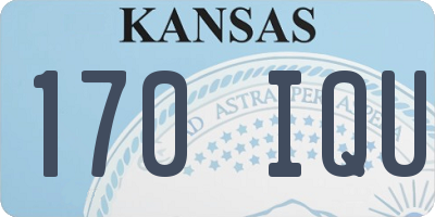 KS license plate 170IQU