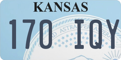 KS license plate 170IQY
