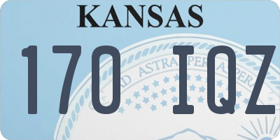 KS license plate 170IQZ