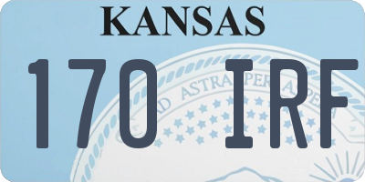 KS license plate 170IRF