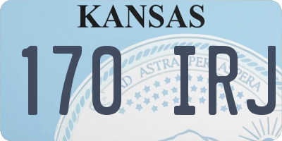 KS license plate 170IRJ