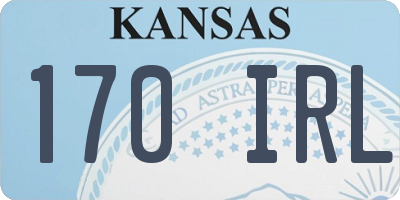 KS license plate 170IRL