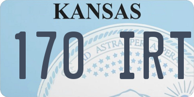 KS license plate 170IRT