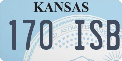 KS license plate 170ISB