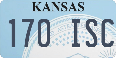 KS license plate 170ISC