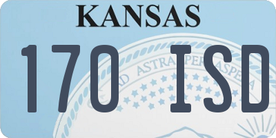 KS license plate 170ISD