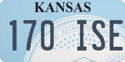 KS license plate 170ISE