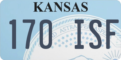 KS license plate 170ISF