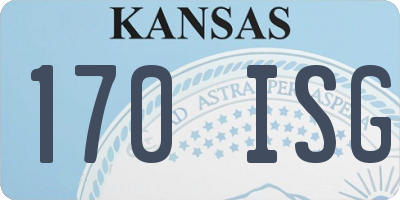 KS license plate 170ISG