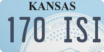 KS license plate 170ISI