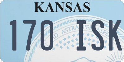 KS license plate 170ISK