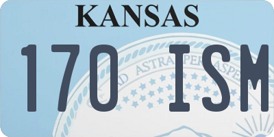 KS license plate 170ISM