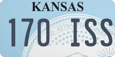 KS license plate 170ISS
