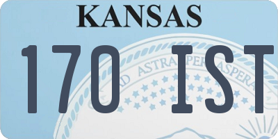 KS license plate 170IST