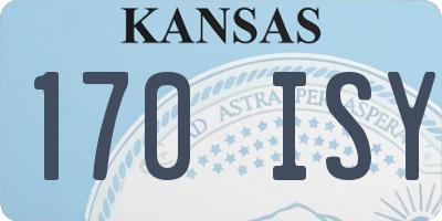 KS license plate 170ISY