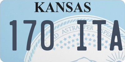 KS license plate 170ITA