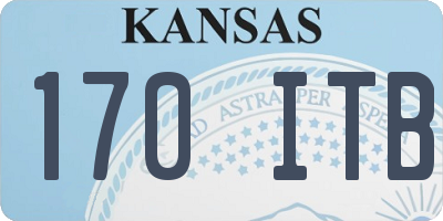 KS license plate 170ITB
