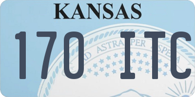 KS license plate 170ITC