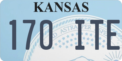 KS license plate 170ITE