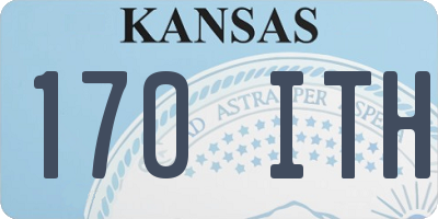 KS license plate 170ITH