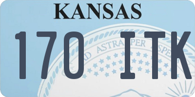 KS license plate 170ITK