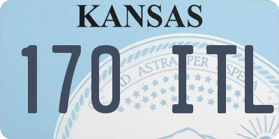 KS license plate 170ITL