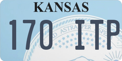 KS license plate 170ITP