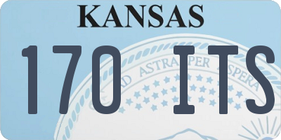 KS license plate 170ITS