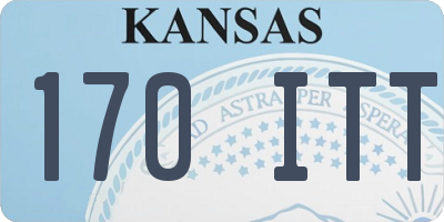 KS license plate 170ITT