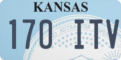 KS license plate 170ITV