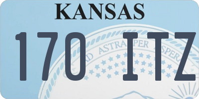 KS license plate 170ITZ