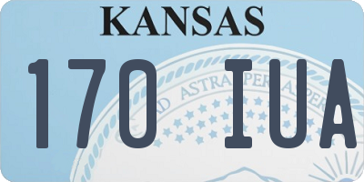 KS license plate 170IUA