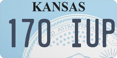 KS license plate 170IUP