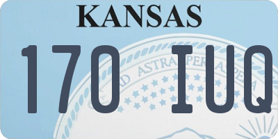 KS license plate 170IUQ