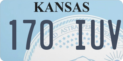 KS license plate 170IUV