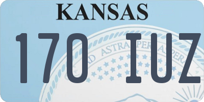 KS license plate 170IUZ