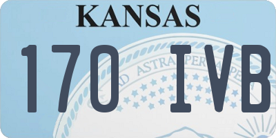 KS license plate 170IVB
