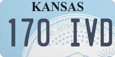 KS license plate 170IVD