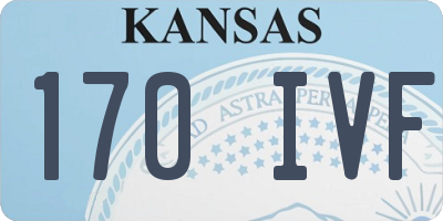 KS license plate 170IVF