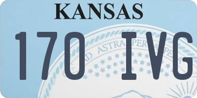 KS license plate 170IVG