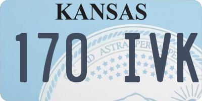 KS license plate 170IVK