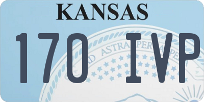 KS license plate 170IVP